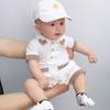 Mameluco de Verano para Bebé Recién Nacido Traje de Béisbol para Niños y Niñas Algodón Puro Manga Corta Harper Jersey con Tirantes Traje de Escalada de Celebridad Cibernética