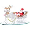 Vidrio Zibo Cepillado Papá Noel Árbol de Navidad Día de Año Nuevo Regalos de Navidad para Niños Artesanías de Vidrio Suministro Transfronterizo