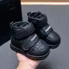Botas de Nieve de Forro Polar de Invierno para Niños y Niñas, Zapatos para Bebés y Niños Pequeños, Suela Suave Antideslizante, Zapatos Cálidos con Velcro para Niños