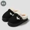 Pantuflas de Algodón Birkenstock de Suela Gruesa para Mujer, Pantuflas Cálidas con Forro de Felpa de Invierno, Antideslizantes, para Uso en Exteriores, Zapatos de Algodón para Interiores del Hogar, Venta al por Mayor de Invierno