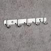 Ganchos de Pared, Ganchos Adhesivos Gruesos Sólidos de Acero Inoxidable Sin Perforación, Ganchos de Pared para Baño, Ganchos de Fila sin Clavos para Cocina