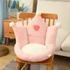 Fabricante de Almofada de Assento para Escritório Atacado, Almofada de Assento Estilo Coreano Espessa de Peça Única com Coroa para Assento de Dormitório Estudantil com Almofada de Suporte Lombar Integrada