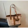 Bolso Tote de Alta Gama Transfronterizo con Estampado Vintage, Bolso Grande para Mujer, Nuevo Estilo Francés 2026 Bolso de Hombro de Gran Capacidad Bolso Tote