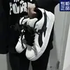Tênis Esportivo e de Lazer Versátil para Novos Alunos da Primavera 2025 Estilo Hong Kong Retro Sapatos de Pão Preto Tendência Ins Feminina