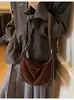 Bolso bandolera tipo dumpling nuevo, moderno y versátil con un toque vintage, bolso de hombro de moda casual estilo coreano para mujer