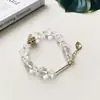 Pulsera de Cristal Blanco Natural Original estilo Lujo Ligero Celebridad de Internet Pulsera de Cristal Rosa Fuente de Transmisión en Vivo Xiaohongshu Douyin
