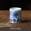 Cubierta de anillo para porcelana azul y blanca, soporte para tapa de tetera de arcilla púrpura, accesorio de tapa para gaiwan de uso doméstico, utensilio de cerámica vintage para té Kung Fu