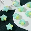 20mm creme doce vento cinco pontas estrela tridimensional pintura a óleo gradiente estrelas DIY feito à mão pulseira de contas colar material