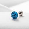 Brincos Henson Ultra Brilhantes de Zircônia Cor Dopamina Cor de Doce para Hélice do Ouvido Studs de Parafuso de Aço Titânio para Cuidados com Piercing