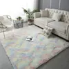 Venta al por mayor transfronteriza de mantas suaves de felpa de seda de color sólido teñidas en degradado para sofás, mantas refrescantes para dormitorios, mantas de mesita de noche y alfombras de sala de estar de cuerpo entero.