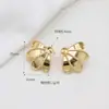 Accesorios Semiacabados para Pendientes DIY, Pendientes Vintage Dorados con Forma de Abanico y Pétalos, Exquisitos Ajustes de Brocado Song con Nácar