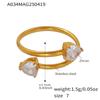 Azúcar, Europa y Estados Unidos amor transfronterizo diamante geométrico anillo de comida temperamento femenino apertura anillo ajustable joyería al por mayor