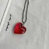 Corrente para Suéter Extra Longa em Forma de Coração Grande Inspirada no Estilo Reina de Dongdaemun, Coreia, Estilo Único e Extravagante, Adequada para Street Style