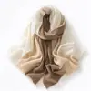 26 Nuevo Bufanda Chal de Punto para Mujer Otoño/Invierno 100% Cachemira Pura Bufanda para el Cuello de Mujer Bufanda de Color Contrastante
