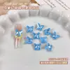 Arte de Uñas Mariposa Mocha Hielo Transparente Adornos de Pedrería Lujo Ligero Súper Brillante Pájaro Dopamina Nido de Pájaro Corte Mariposa Pedrería Uñas Postizas Decoración de Uñas Pedrería