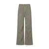 Pantalones rectos minimalistas de mezclilla teñido fijo desgastado retro, diseño de remaches plisados, versátiles para uso casual, modernos