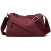 Bolsa Transversal de Tecido de Nylon Impermeável para Mulheres, Casual e Versátil, Bolsa para Mulheres de Meia-Idade, Bolsa de Ombro de Lona de Grande Capacidade, Bolsa de Viagem para Mães