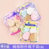 Bolsa para Botella de Dibujos Animados Linda Quan Kou Paquete de 4 Esponjas de Dedo para Polvo Corrector Sin Rastro Húmeda y Seca Mini Esponja de Dedo