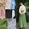 Satén de seda de ácido acético pequeño jacquard de hoja de bambú tejido base sedoso aplomado vestido camisa falda tela de diseñador de ropa