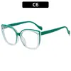 Gafas Planas para Mujer Estilo Retro Europeo y Americano Ojo de Gato Modernas, Anti Luz Azul, Aspecto Simple y Natural, Sensación de Alta Gama, Monturas de Gafas Transfronterizas