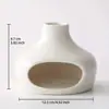 Chimenea Pequeña Escritorio Llama Abierta Calefacción Aromaterapia Estufa de Cerámica Cafetería para el Té de la Tarde Quemador de Incienso Bandeja de Ambiente Soporte