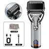 Barbeador Elétrico Recíproco Novo Masculino Transfronteiriço Lavável em Todo o Corpo Display Digital LCD Dispositivo Clareador Lâmina Elétrica