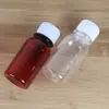 Botella de plástico transparente de 60ml botella de líquido espesada con escala sub-botella botella de agua PET boca pequeña botella de muestra