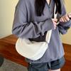 Bolso grande de tela de nailon texturizada estilo coreano 2023 nuevo bolso casual simple de color sólido moda para ir al trabajo bandolera