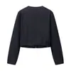 Moda de Primavera 2026 Transfronteriza AliExpress Blazer Corto de Moda Único con Botones Dorados 8372280