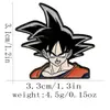 Insignias de Dibujos Animados Europeos y Americanos Goku Piccolo Maestro Tortuga Broche de Metal Montaña Pájaro Dragon Ball Decoración de Mochila Accesorios de Dibujos Animados