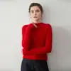 Camisa Básica Gola Alta Meia-Calça para Mulheres, Manga Longa, Ajustada ao Corpo, Novo Estilo, Amiga da Pele, Pronta para Usar, Suéter de Malha de Caxemira para Outono e Inverno