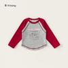 Roupa Infantil Youbao 2026 Nova Coleção Primavera e Outono Blusa Infantil Raglan Color Block Camiseta Manga Longa para Meninas