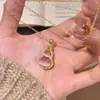 Retro Nuevo Chinoiserie Ojo de Gato Rosa Calcedonia Calabaza Collar para Mujer Cadena de Clavícula Incrustada con Circonita Accesorios