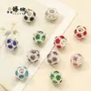 Contas com Furo Grande com Diamantes Microincrustados, Contas Espaçadoras Vazadas, Contas Soltas para Pulseira Versátil, Contas Soltas Cravejadas com Diamantes, Acessórios para Joias DIY