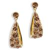 Venta Caliente Transfronteriza Champagne Elegante Estilo Celebridad Moda Zircón Pendientes de Gota de Agua Estilo Hong Kong Elegante Celebridad de Internet Pendientes Calientes