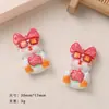 Dibujos animados DIY accesorios de resina accesorios pato social pegamento de crema pinza para el pelo hecha a mano funda de teléfono móvil hebilla de zapato accesorios lote