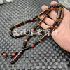 Colar de Ágata Dzi Jade Preto e Branco Ágata Vermelha Nove Olhos Três Olhos Seis Olhos Dente de Tigre Dzi Corrente de Suéter Corrente de Contas de Jade