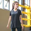 Ropa de Yoga Talla Grande Camiseta para Mujer Verano Gimnasio Grasa mm Ropa de Secado Rápido 100 kg Tops para Correr Holgados Deportes Ropa Adelgazante