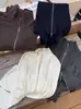 Cárdigan de punto con cremallera y cuello alto para mujer, chaqueta suéter corta de manga larga ajustada nueva, top versátil simple y elegante