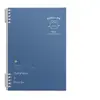 Cuaderno de Hojas Sueltas B5 Azul Degradado Cuaderno Desmontable Cuaderno No Irrita la Mano Cuaderno con Espiral Específico para Estudiantes Bloc de Notas Engrosado