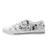 Zapatos de Lona Personalizados Independent Pod para Hombres y Mujeres, Zapatos Bajos para Parejas Estudiantes, Tenis de Goma Casuales Estampados de Talla Grande
