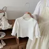 Conjunto de Cardigan de Pana Nuevo para Niñas de Primavera y Otoño con Cuello Peter Pan, Conjunto de Dos Piezas de Pantalón Largo de Lunares para Bebé Niña para Salidas