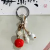 Llavero con forma de conejo personalizado, colgante para bolso, calabaza natural exquisita, hecho a mano, regalo para novias, venta al por mayor
