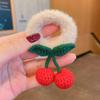 Linda horquilla de cereza para el cabello que no daña el cabello elástico 2023 nueva banda de goma para niños accesorios para el cabello de niñas horquilla para niñas