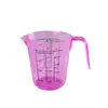 Taza medidora de plástico taza medidora para hornear con asa y escala de grado alimenticio para el hogar 600ML taza medidora Taza con escala PS