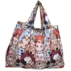 2025 Nueva Bolsa de Compras Plegable Tela Floral Portátil Poliéster Tote Bolsa de Almacenamiento Gran Capacidad Bolsa para la Compra del Supermercado Venta al por Mayor