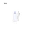 Garrafa Plástica Pet 500ml Transparente Redonda Tampa Flip Rosqueável Frasco de Amostra para Viagem de Cosméticos Garrafa de Loção