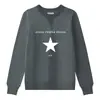 Impresión por Inyección Directa Estilo Retro Americano Japonés Sudadera con Cuello Redondo Unisex para Pareja Capa Base Sudadera con Capucha Sudadera Trendy para Jóvenes