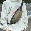Bolsa Transversal para Esportes e Lazer Moda Transfronteiriça para Estudantes Universitários Masculinos e Femininos, Mochila Pequena de Peito de Marca Tendência Universal para Saída Celular