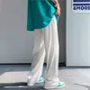 Pantalones Casuales de Seda de Hielo Caídos para Hombre, Rectos Sueltos de Secado Rápido de Pierna Ancha Largos, Estilo Delgado de Verano para Hombre Modelo Nuevo de Moda 2024